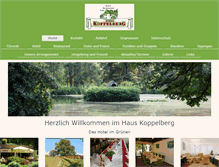 Tablet Screenshot of hotel-koppelberg.de